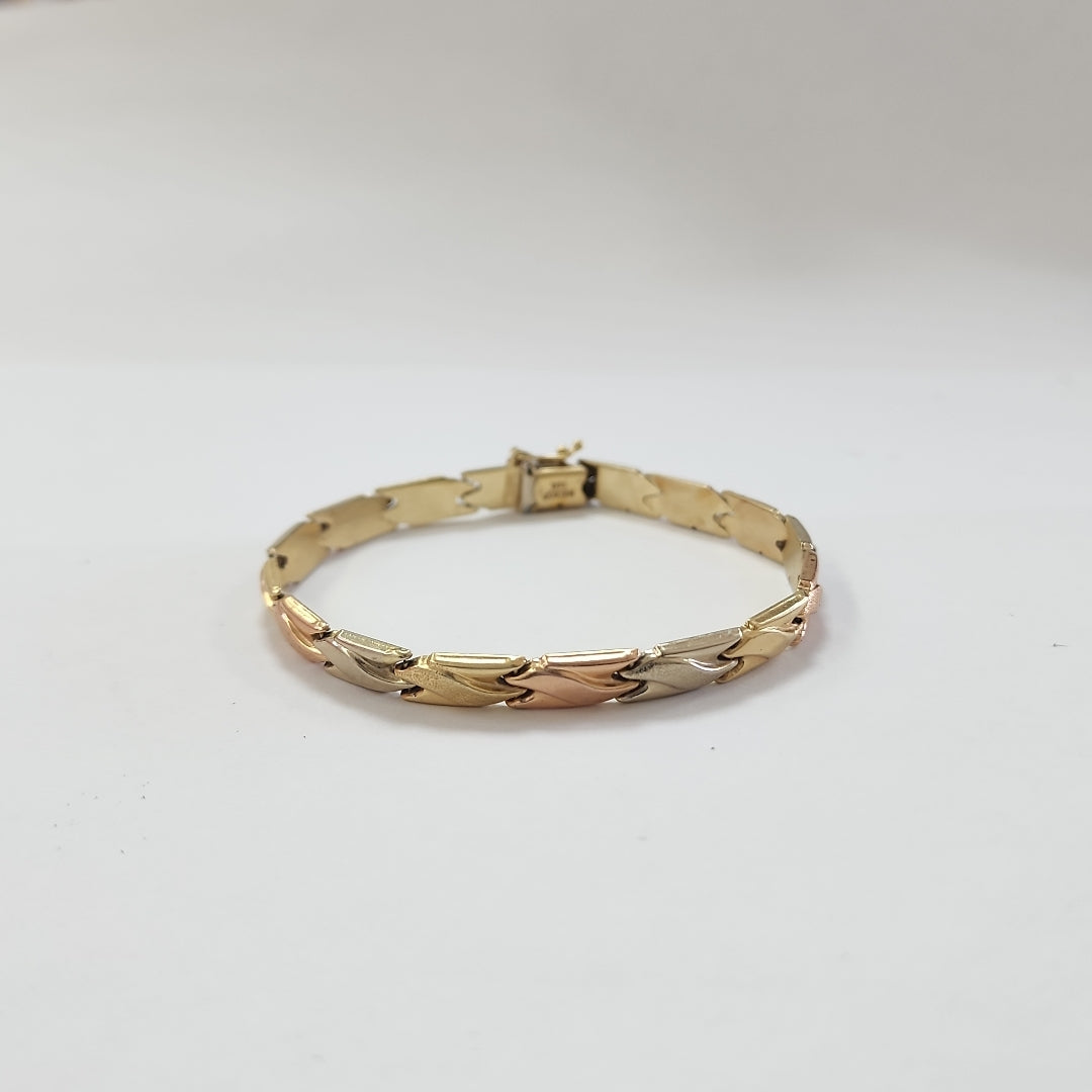 PULSERA ORO, ORO COMBINADO 14 K 9.9 GRMS (SEMINUEVO)