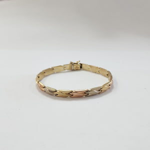 PULSERA ORO, ORO COMBINADO 14 K 9.9 GRMS (SEMINUEVO)