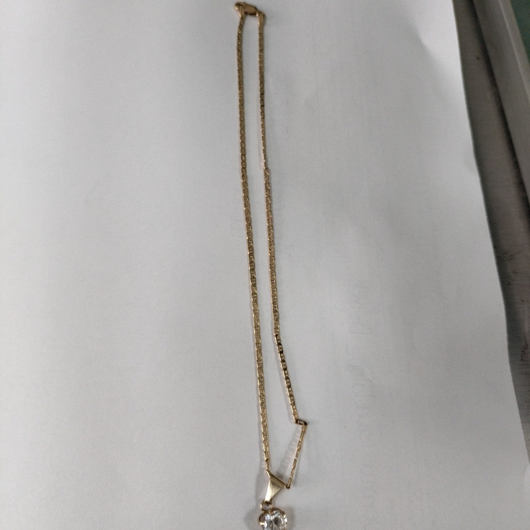 CADENA, DIJE ORO 14 K 4 GRMS (SEMINUEVO)