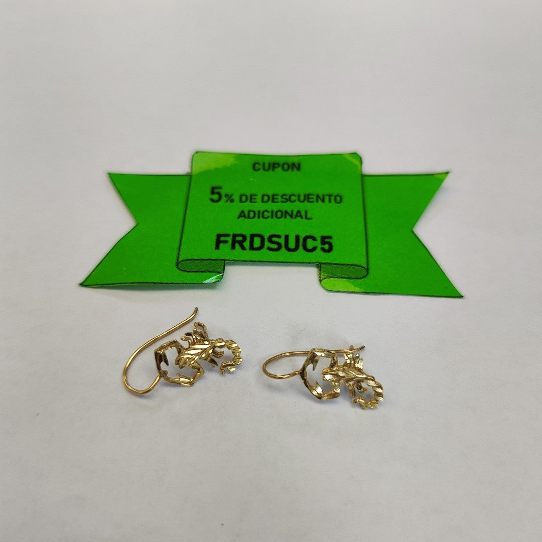 ARRACADAS PAR ORO 14 K 2,00 GRMS (SEMINUEVO)
