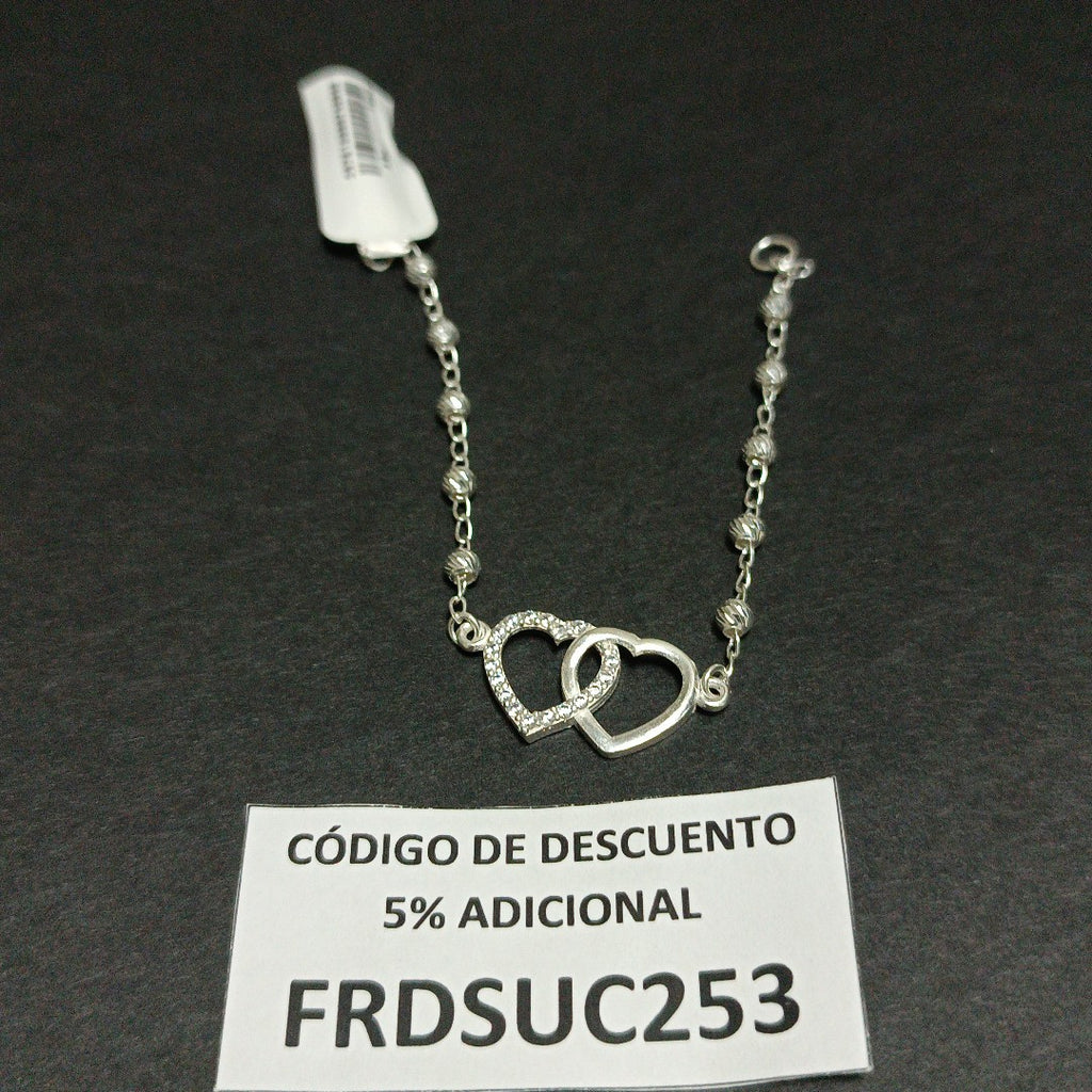 PULSERA TEJIDO TEJIDO ESPECIAL PLATA .925 18 CM 4 GR (NUEVO)