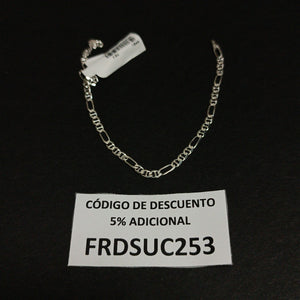 PULSERA TEJIDO 3X1 PLATA .925 16 CM 2.8 GR (NUEVO)