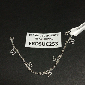 PULSERA TEJIDO ESPECIAL PLATA .925 18 CM 2.8 GR (NUEVO)