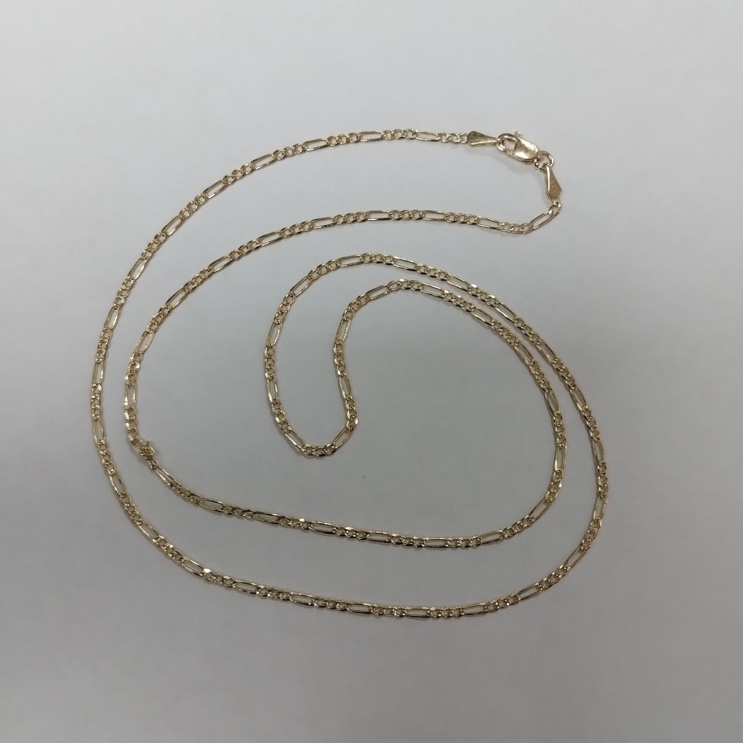 CADENAS 3X1 ORO 14K 55 CM 4 GR (NUEVO)