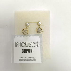 ARETES PAR ORO 8 K 5,00 GRMS (SEMINUEVO)