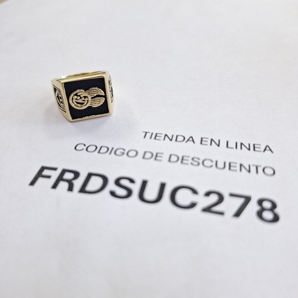 ANILLO CONMEMORATIVO ORO 18 K 13.6 GRMS (SEMINUEVO)