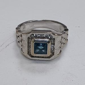 ANILLITO ORO BLANCO 14 K 7.9 GRMS (SEMINUEVO)