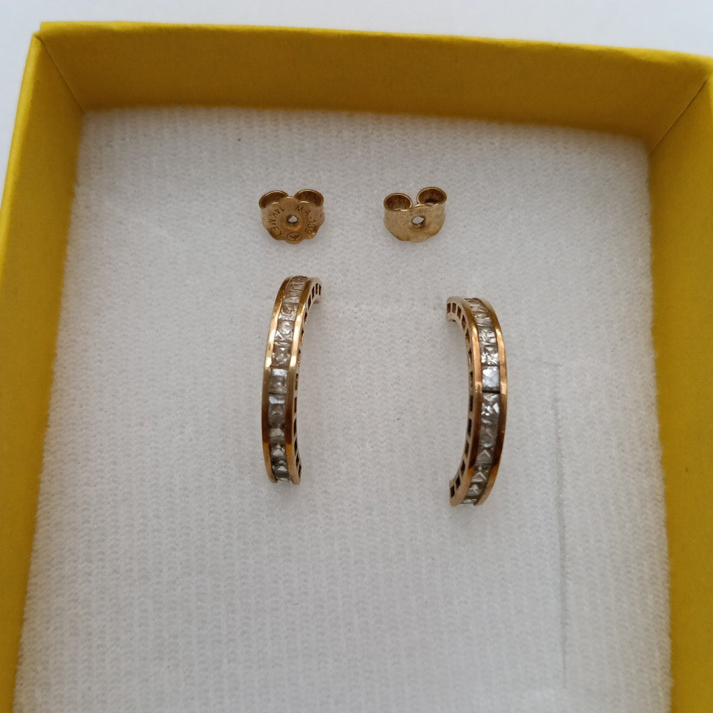 ARETES PAR ORO 14 K 2.2 GRMS (SEMINUEVO)