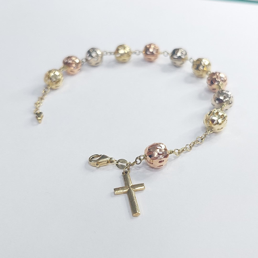 PULSERA ORO, ORO COMBINADO 14 K 10.5 GRMS (SEMINUEVO)