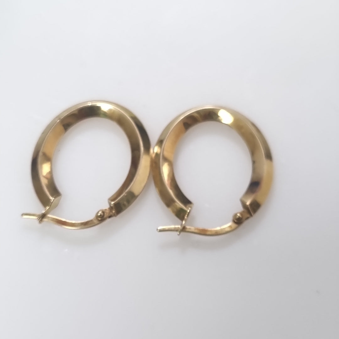 ARRACADAS PAR ORO 14 K 1.5 GRMS (SEMINUEVO)