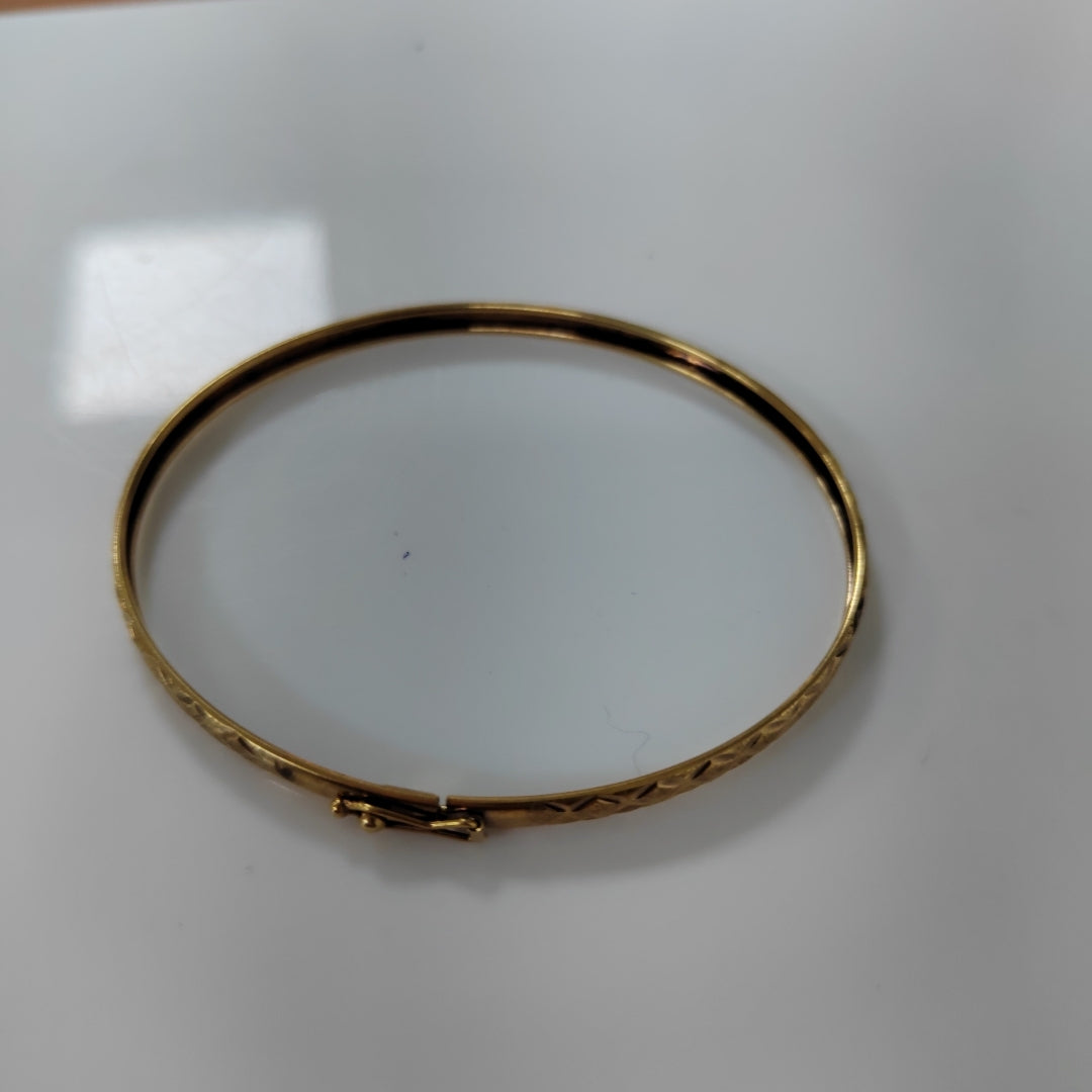 PULSERA RIGIDA ORO 14 K 3.7 GRMS (SEMINUEVO)