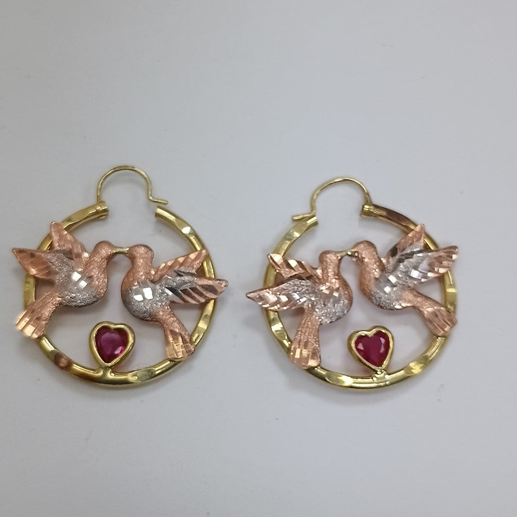 ARRACADAS PAR ORO 14 K 3.4 GRMS (SEMINUEVO)