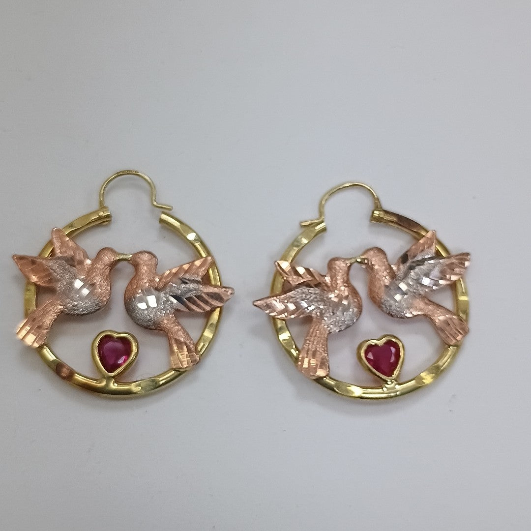 ARRACADAS PAR ORO 14 K 3.4 GRMS (SEMINUEVO)
