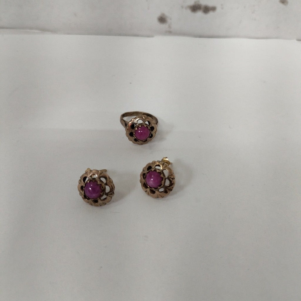 ANILLITO, ARETES PAR ORO 8 K 6.7 GRMS (SEMINUEVO)