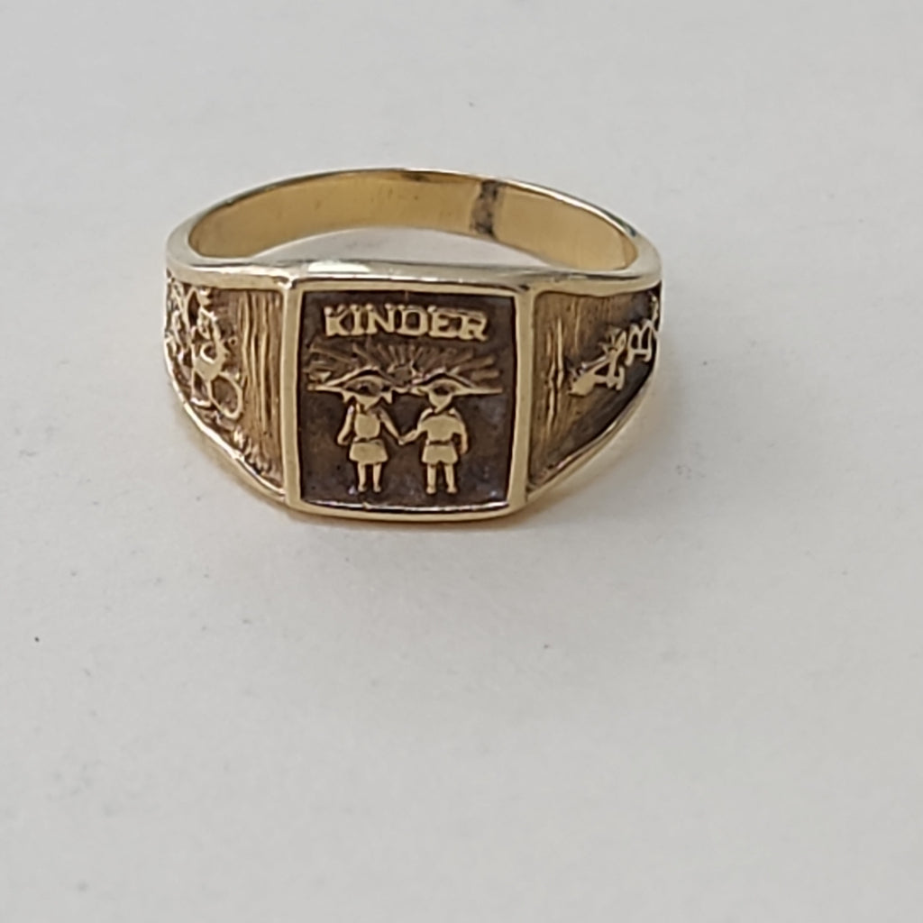 ANILLO DE GRADUACIÓN ORO 14 K 2,40 GRMS (SEMINUEVO)