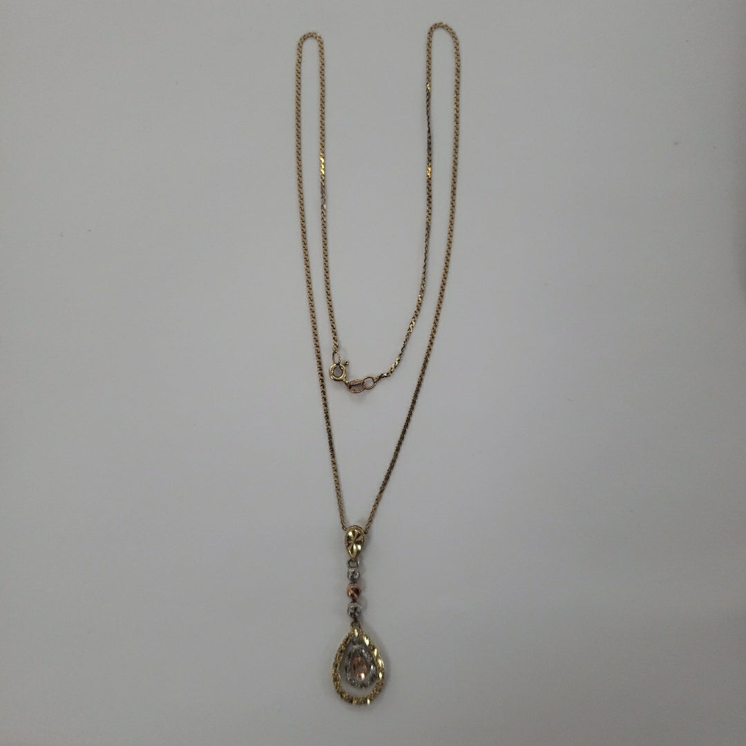 DIJE, GARGANTILLA ORO 14 K 4.4 GRMS (SEMINUEVO)