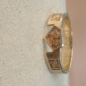 ANILLO DE GRADUACIÓN ORO 8 K 2,20 GRMS (SEMINUEVO)