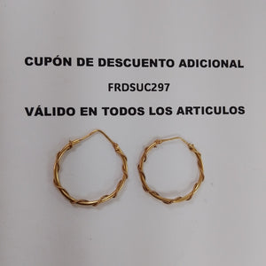 ARRACADAS PAR ORO 14 K 3,40 GRMS (SEMINUEVO)