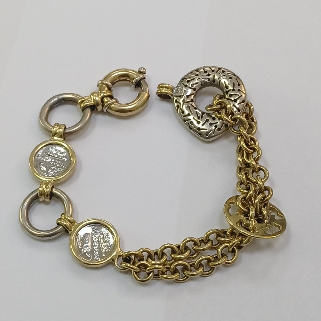 PULSERA ORO,ORO COMBINADO 14 K 27,90 GRMS (SEMINUEVO)