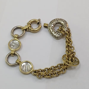 PULSERA ORO,ORO COMBINADO 14 K 27,90 GRMS (SEMINUEVO)