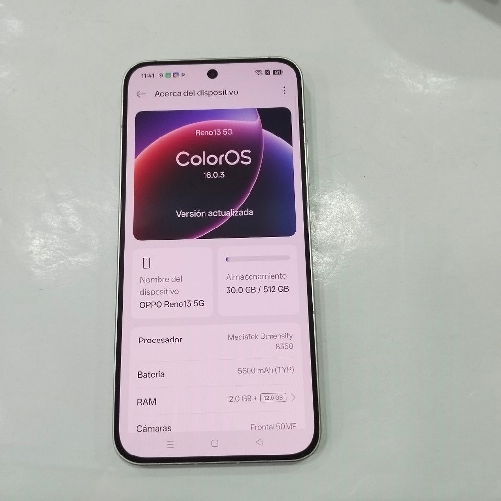 CELULAR OPPO RENO13 5G CPH2689 (2024) 512 GB 12 GB RAM (SEMINUEVO)