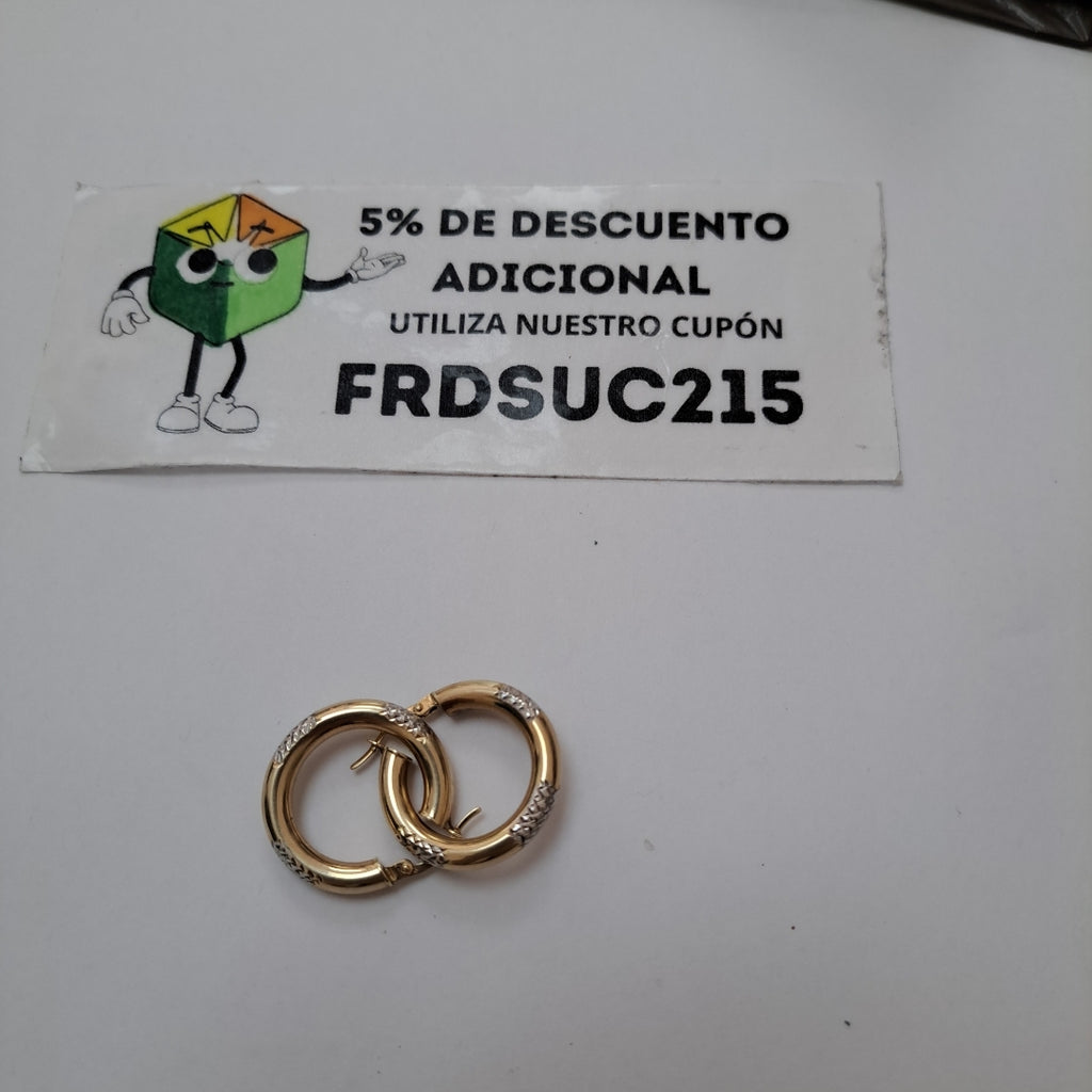 ARRACADAS PAR ORO 10 K 2.5 GRMS (SEMINUEVO)