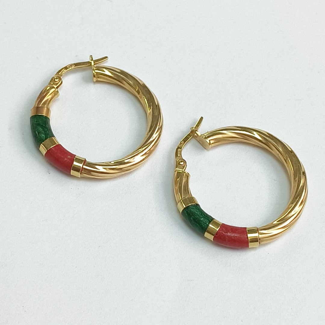 ARRACADAS PAR ORO 14 K 3.2 GRMS (SEMINUEVO)