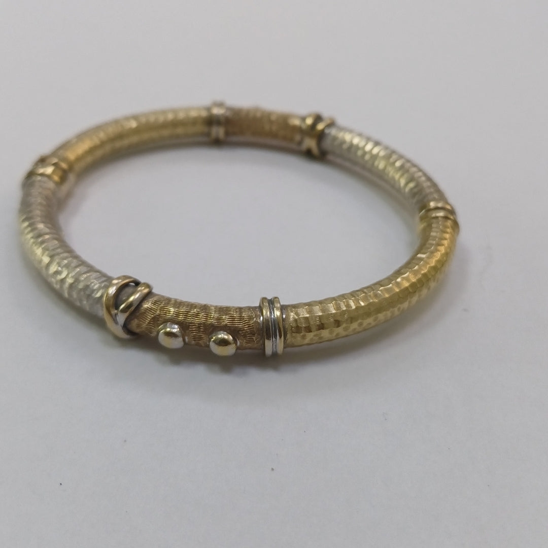 PULSERA RIGIDA ORO,ORO COMBINADO 14 K 15,40 GRMS (SEMINUEVO)