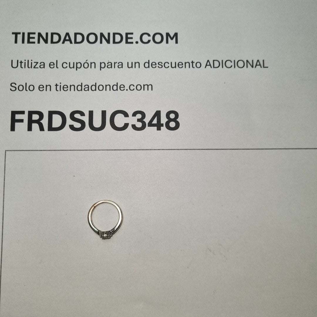 ANILLITO ORO BLANCO 14 K 2,80 GRMS (SEMINUEVO)