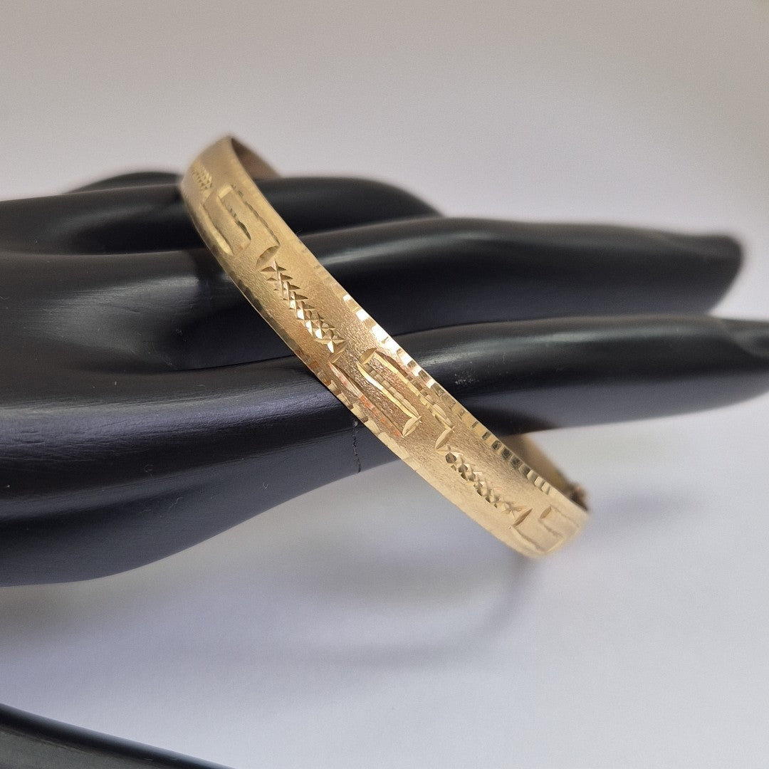 PULSERA RIGIDA ORO 10 K 9.1 GRMS (SEMINUEVO)