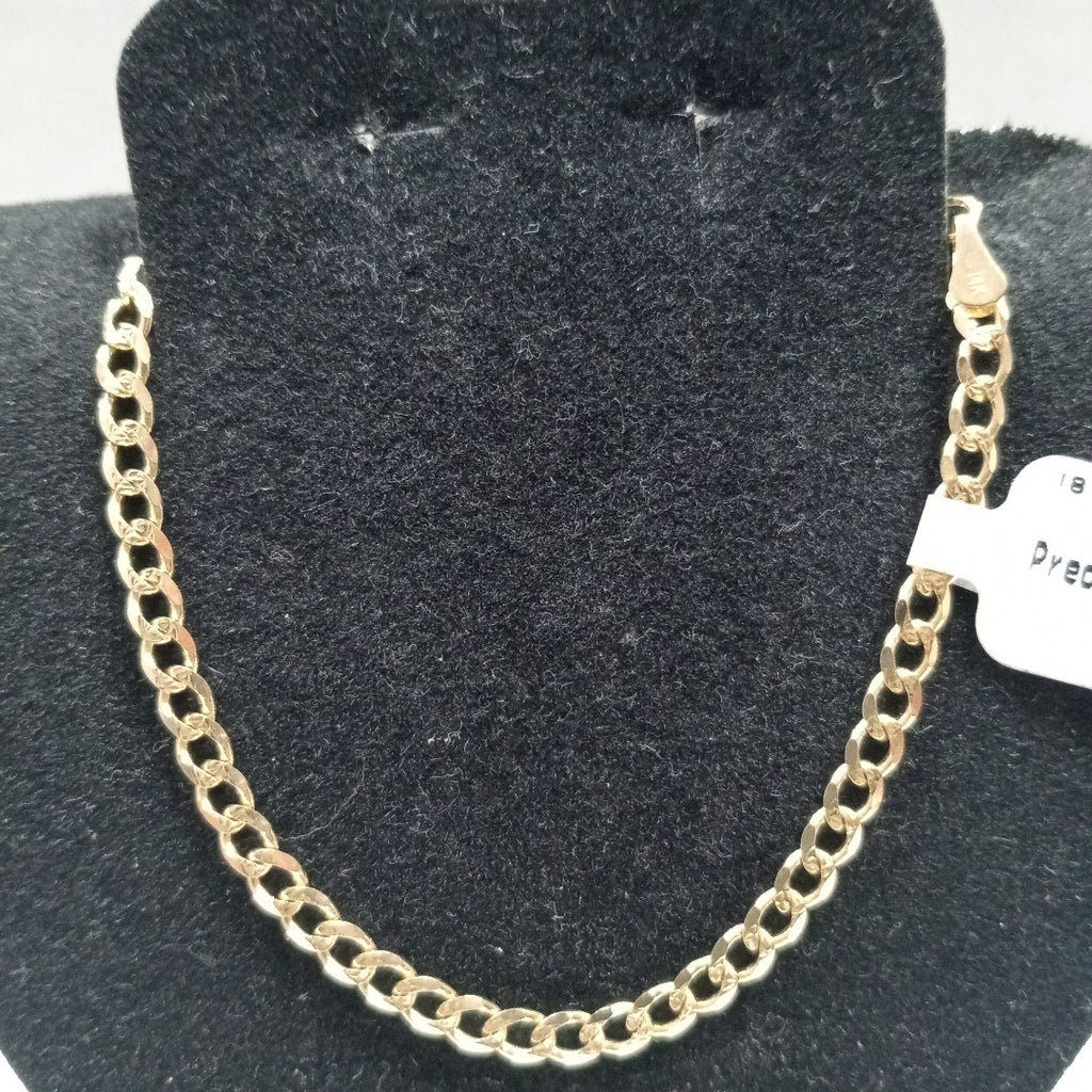PULSERAS BARBADA ORO 14K 18 CM 4.5 GR (NUEVO)