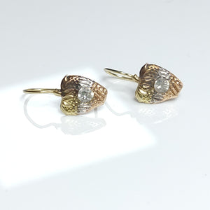 ARETES PAR ORO 10 K 1,10 GRMS (SEMINUEVO)