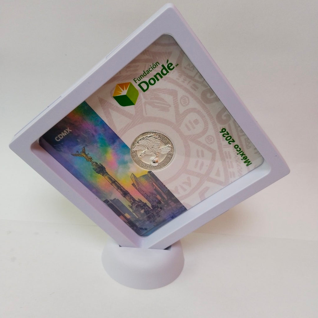 MEDALLA CONMEMORATIVA FRD FÚTBOL MOTIVO ÁGUILA PLATA .925 8.9 GR (NUEVO)