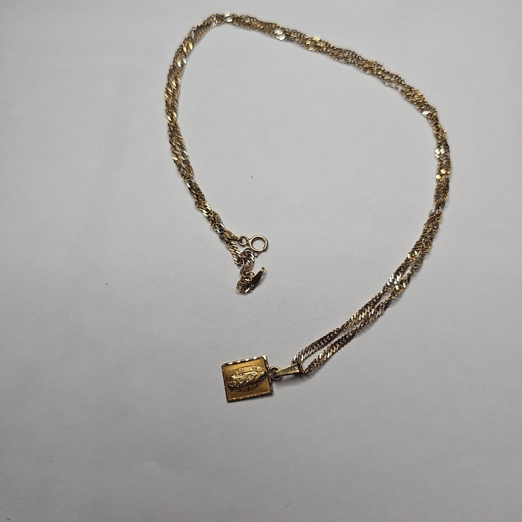 CADENA, DIJE ORO 14 K 5 GRMS (SEMINUEVO)