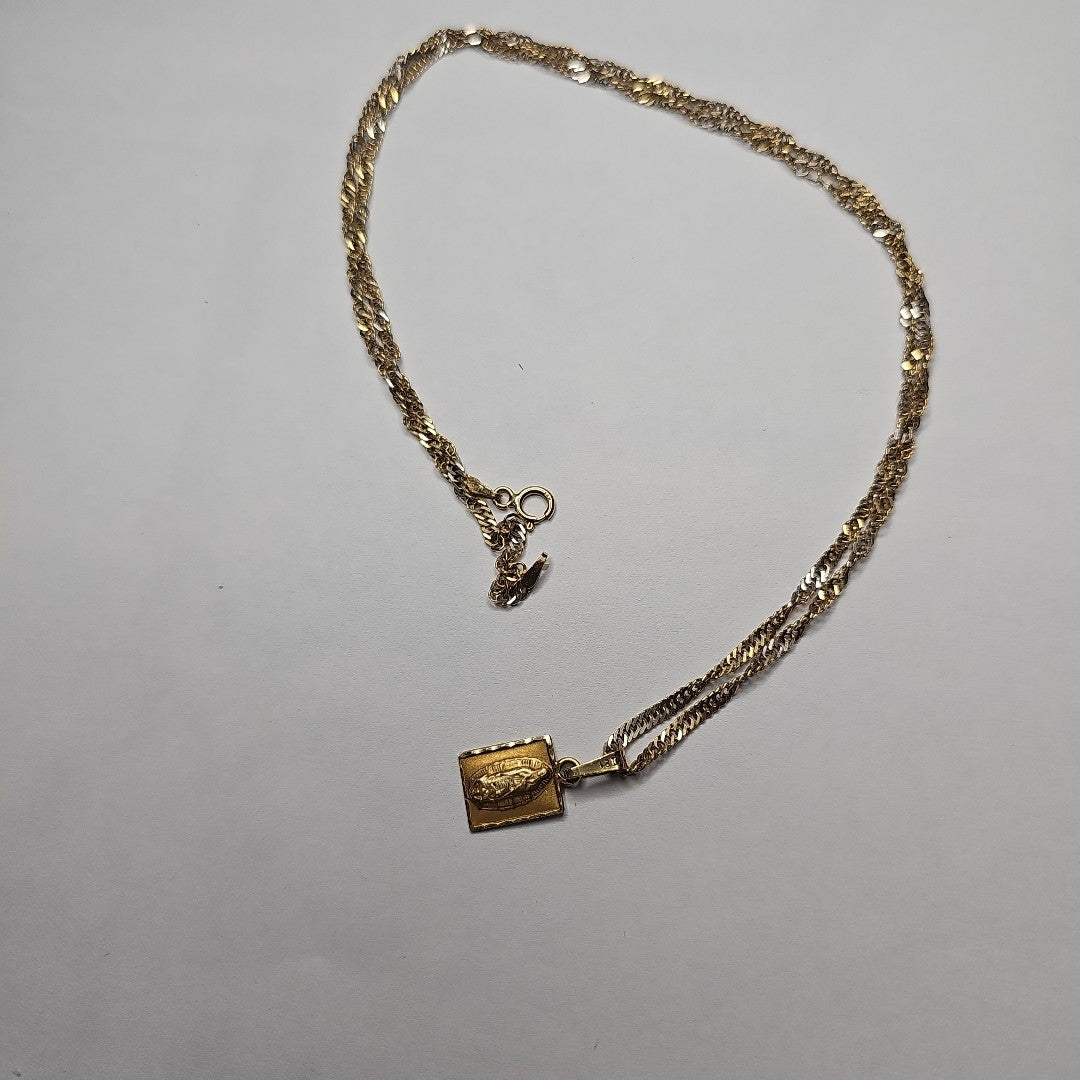 CADENA, DIJE ORO 14 K 5 GRMS (SEMINUEVO)