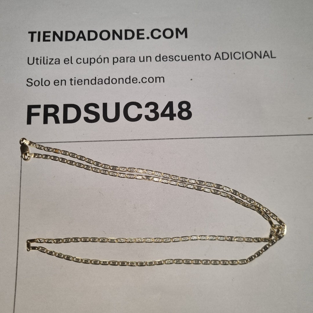 CADENA ORO COMBINADO 14 K 5.9 GRMS (SEMINUEVO)