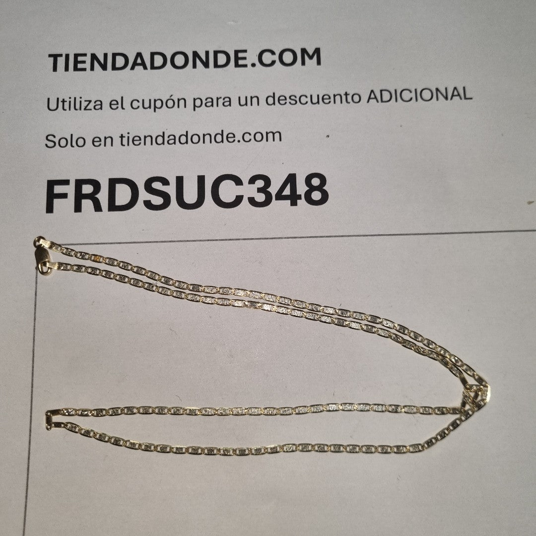 CADENA ORO COMBINADO 14 K 5.9 GRMS (SEMINUEVO)