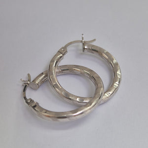 ARRACADAS PAR ORO BLANCO 14 K 2,80 GRMS (SEMINUEVO)