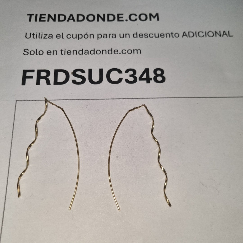 ARETES PAR ORO 14 K 1.9 GRMS (SEMINUEVO)