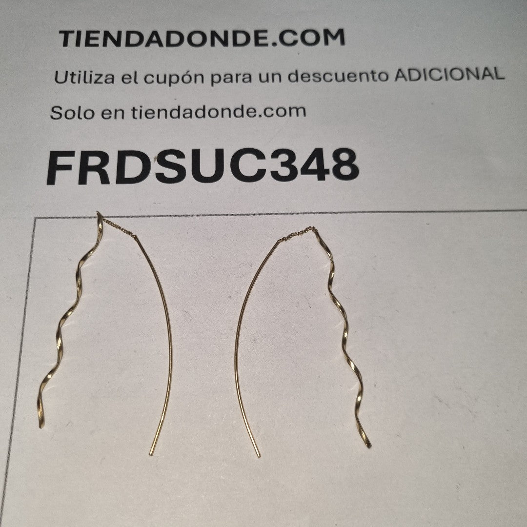 ARETES PAR ORO 14 K 1.9 GRMS (SEMINUEVO)