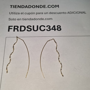 ARETES PAR ORO 14 K 1.9 GRMS (SEMINUEVO)