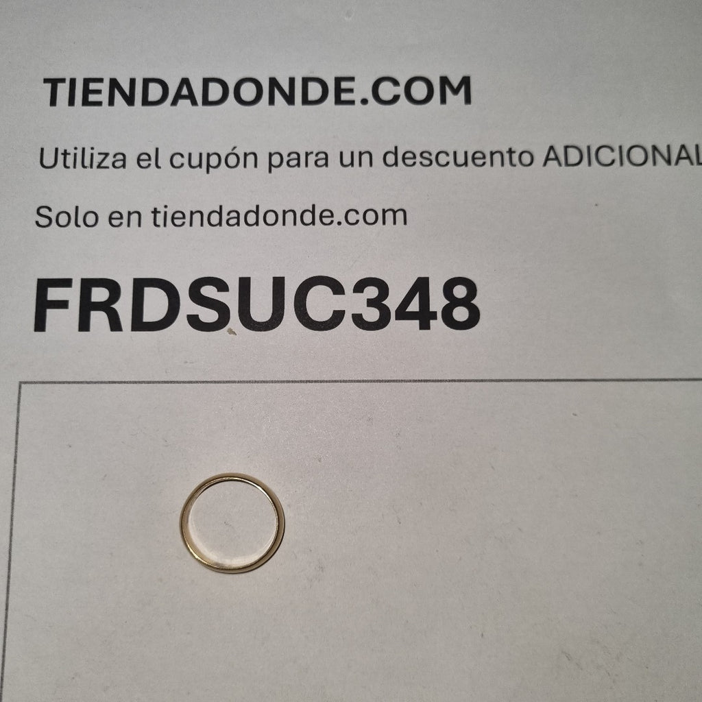 ARGOLLA ORO 18 K 3.8 GRMS (SEMINUEVO)