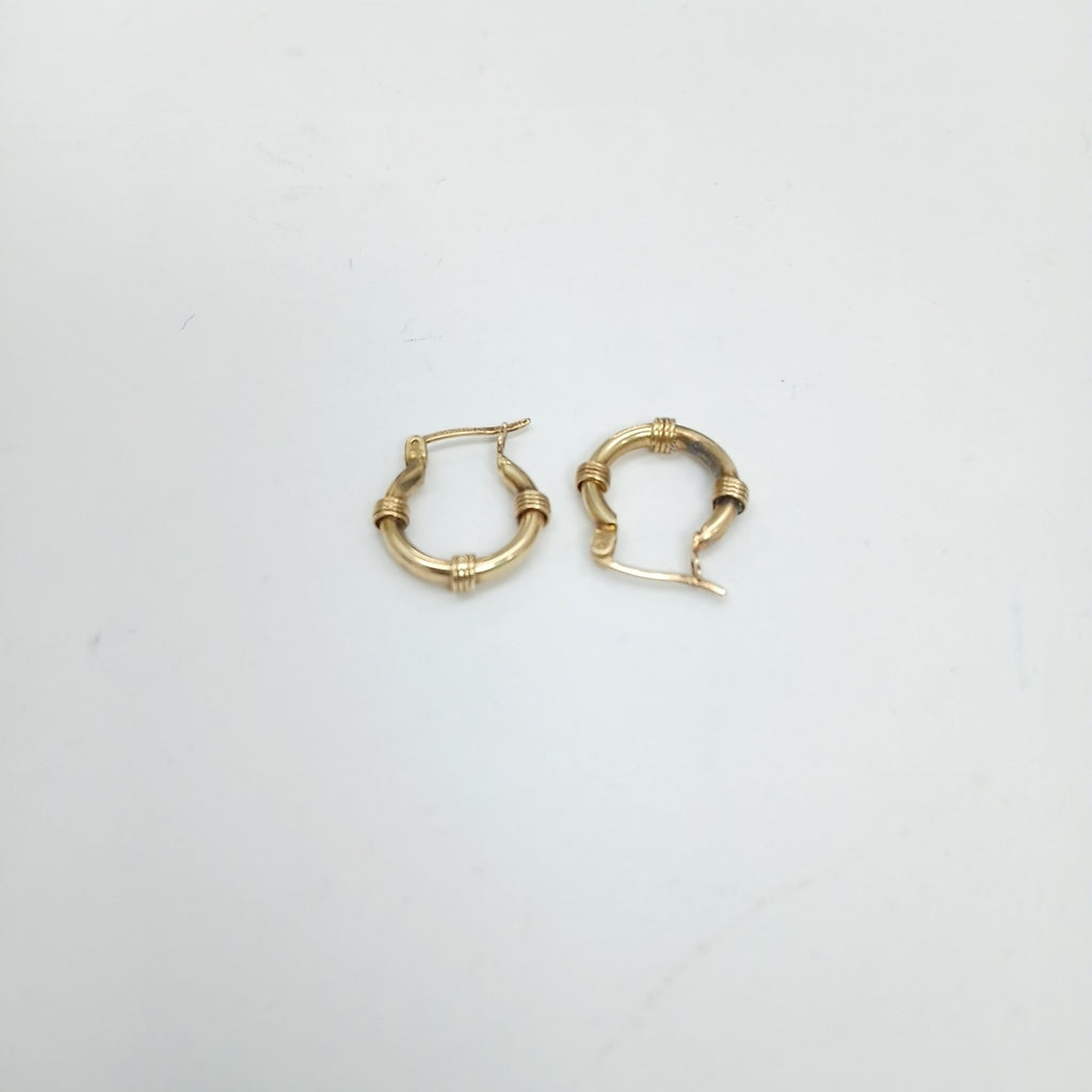 ARETES PAR ORO 14 K 2.2 GRMS (SEMINUEVO)
