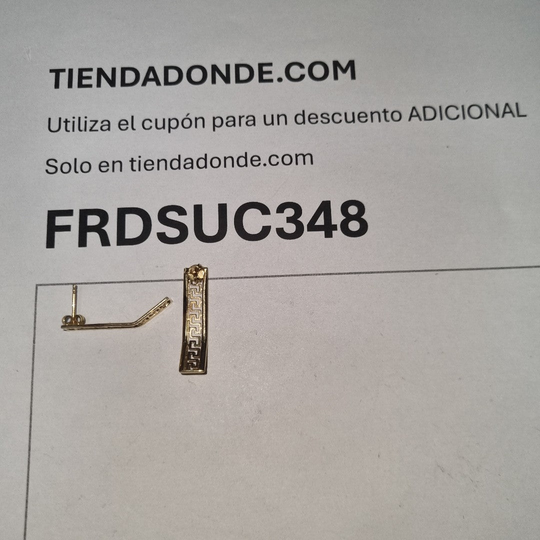 ARETES PAR ORO 14 K 2.9 GRMS (SEMINUEVO)