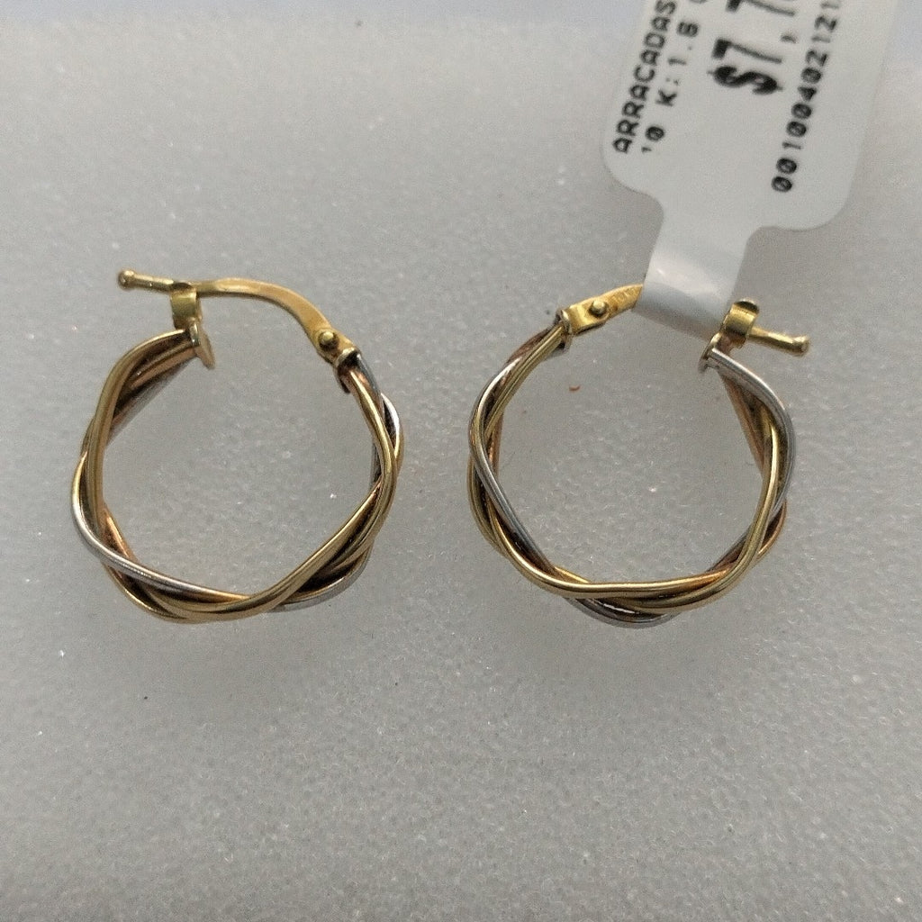 ARRACADAS PAR ORO 10 K 1.6 GRMS (SEMINUEVO)