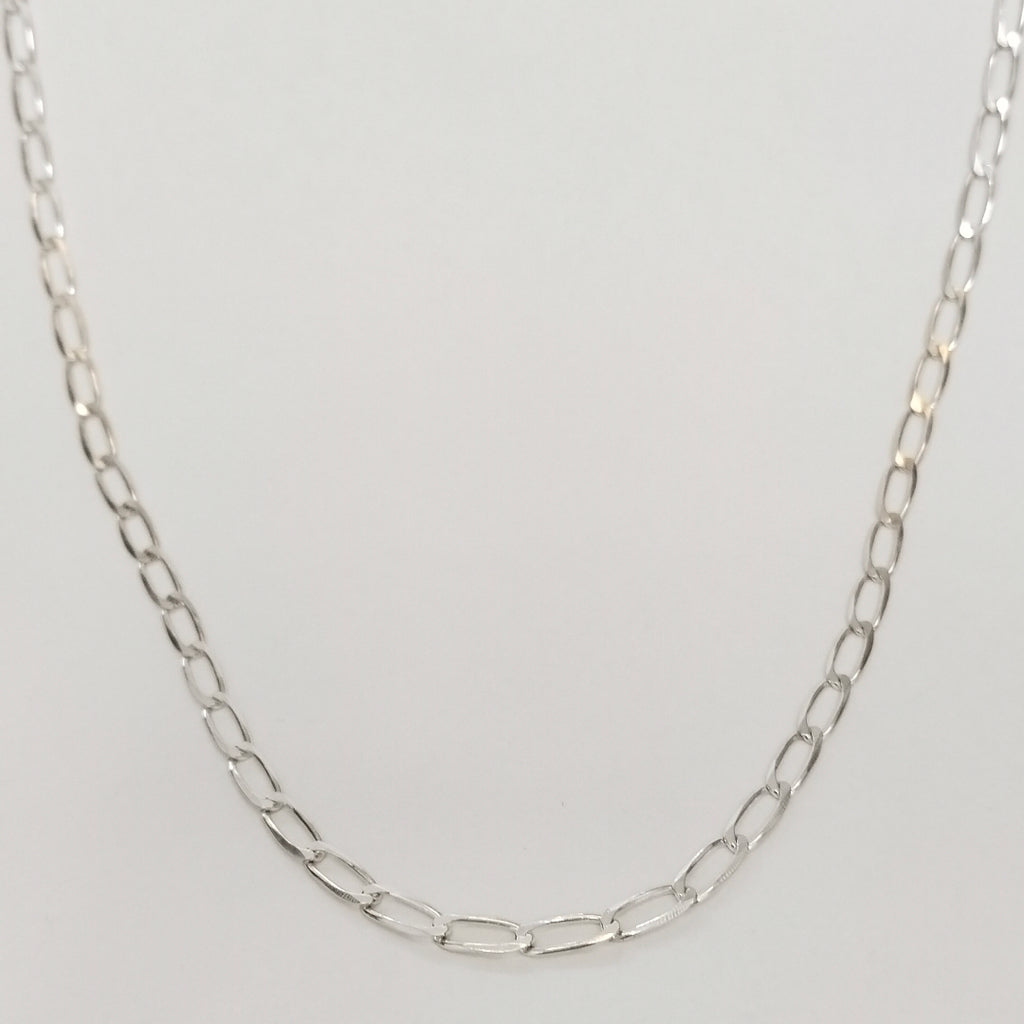 CADENA TEJIDO ESLABONES PLATA .925 55 CM 9.9 GR (NUEVO)