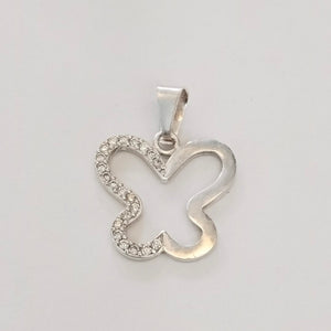 DIJE MARIPOSA C/CIRCONIAS PLATA .925 2.3 GR (NUEVO)