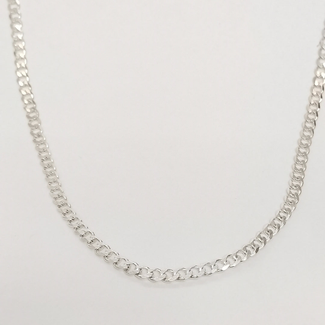 CADENA TEJIDO BARBADO PLATA .925 55 CM 12.9 GR (NUEVO)