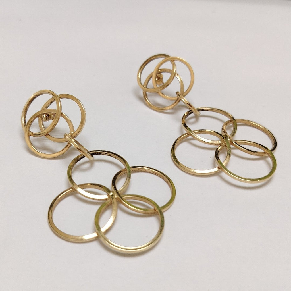 ARETES PAR ORO 14 K 7.3 GRMS (SEMINUEVO)