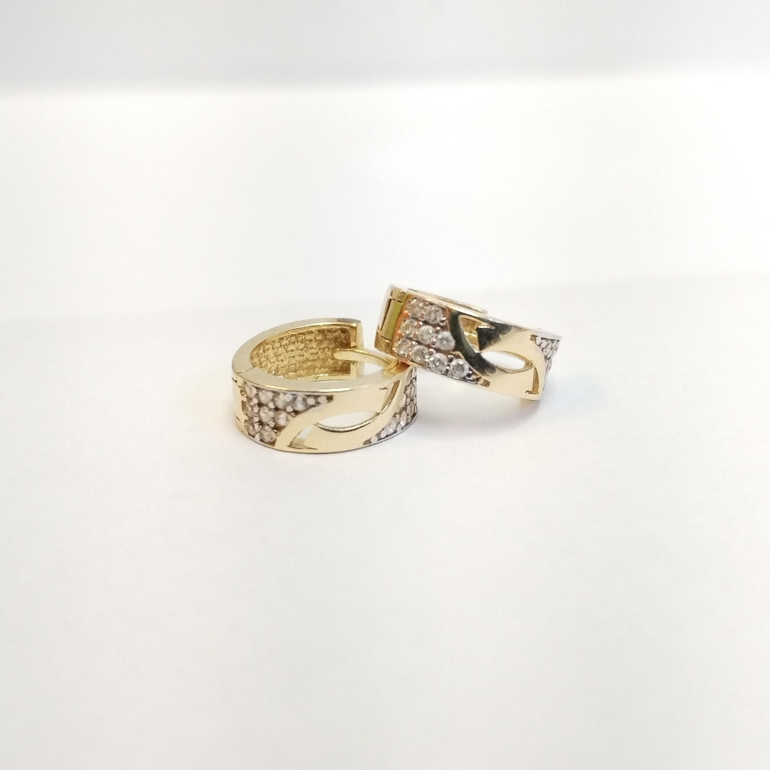 ARRACADAS PAR ORO 14 K 2.3 GRMS (SEMINUEVO)